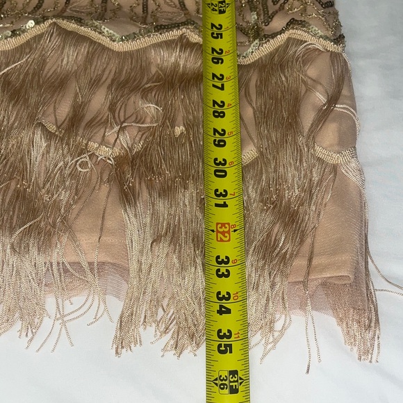 1920s-Inspired Sequined Fringe Midi Dress XS - Picture 15 of 15